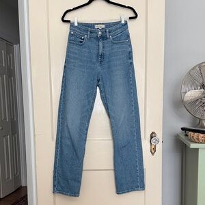 Madewell Women's Curvy Straight Leg Jeans - Blue size 27